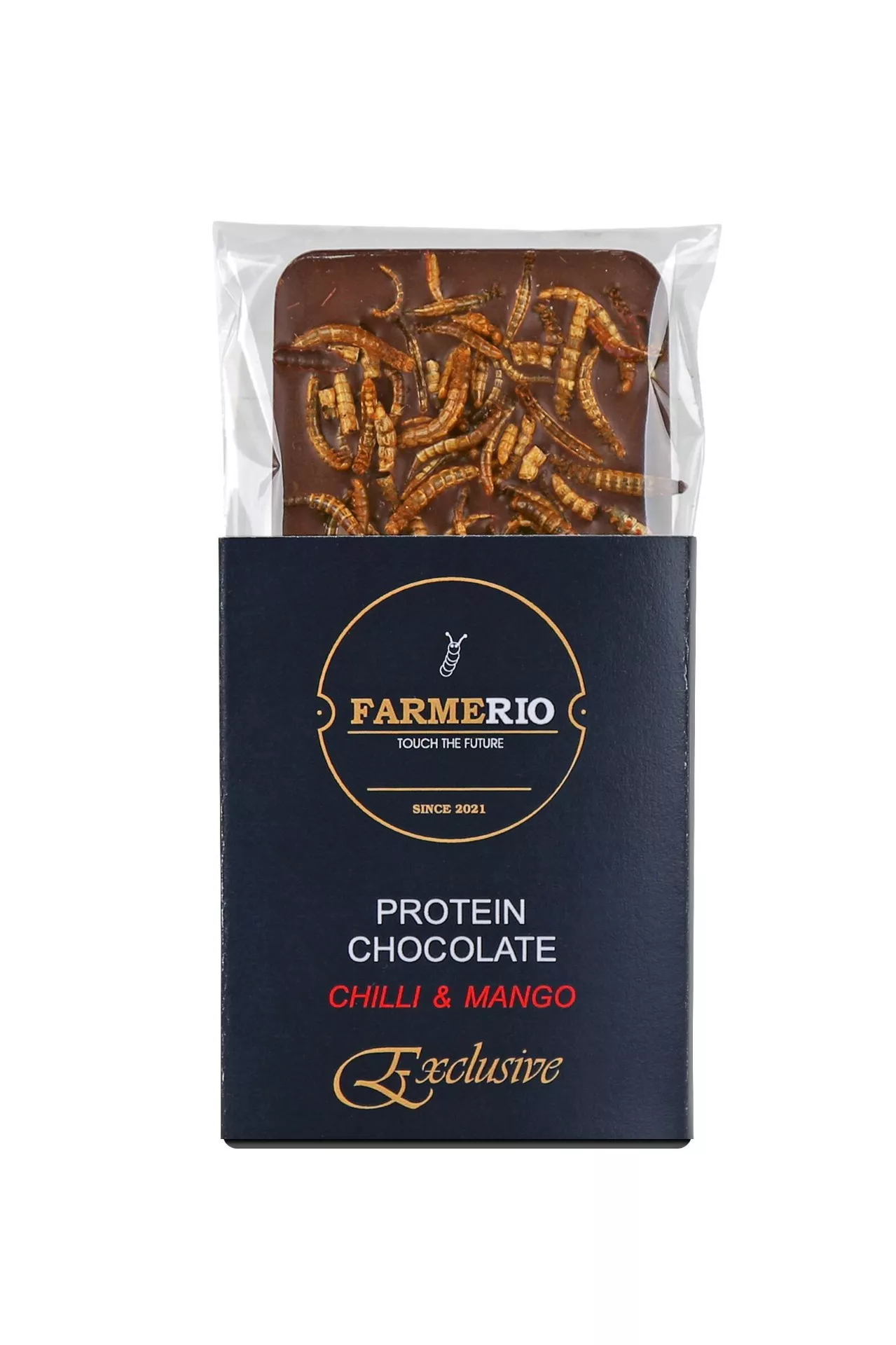 Farmerio čokoláda s proteinoví křupíci CHILLI & MANGO