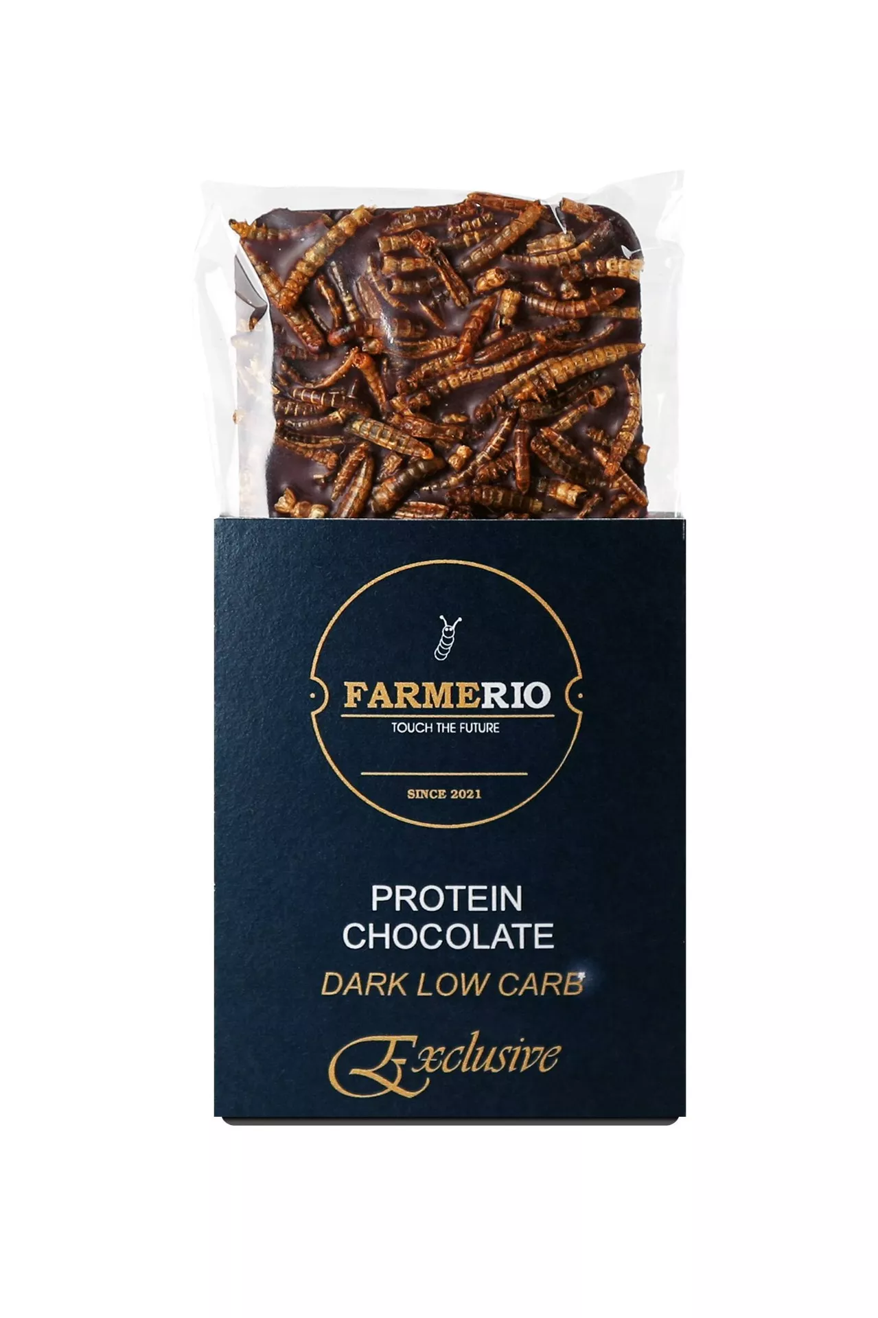 Farmerio čokoláda s proteinoví křupíci DARK LOW CARB